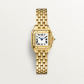 Panthère de Cartier Mini Model Watch - 19mm, 18K Yellow Gold, Silver Dial, Ref. WGPN0048