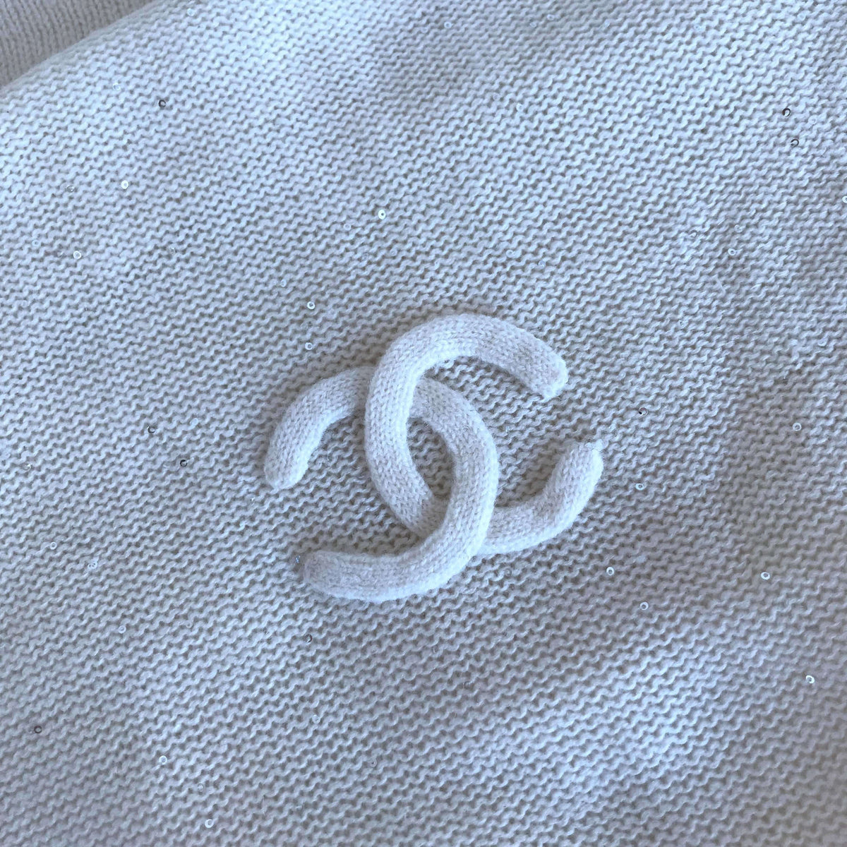Chanel b/w scarf